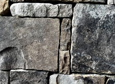 gray and black brick wall