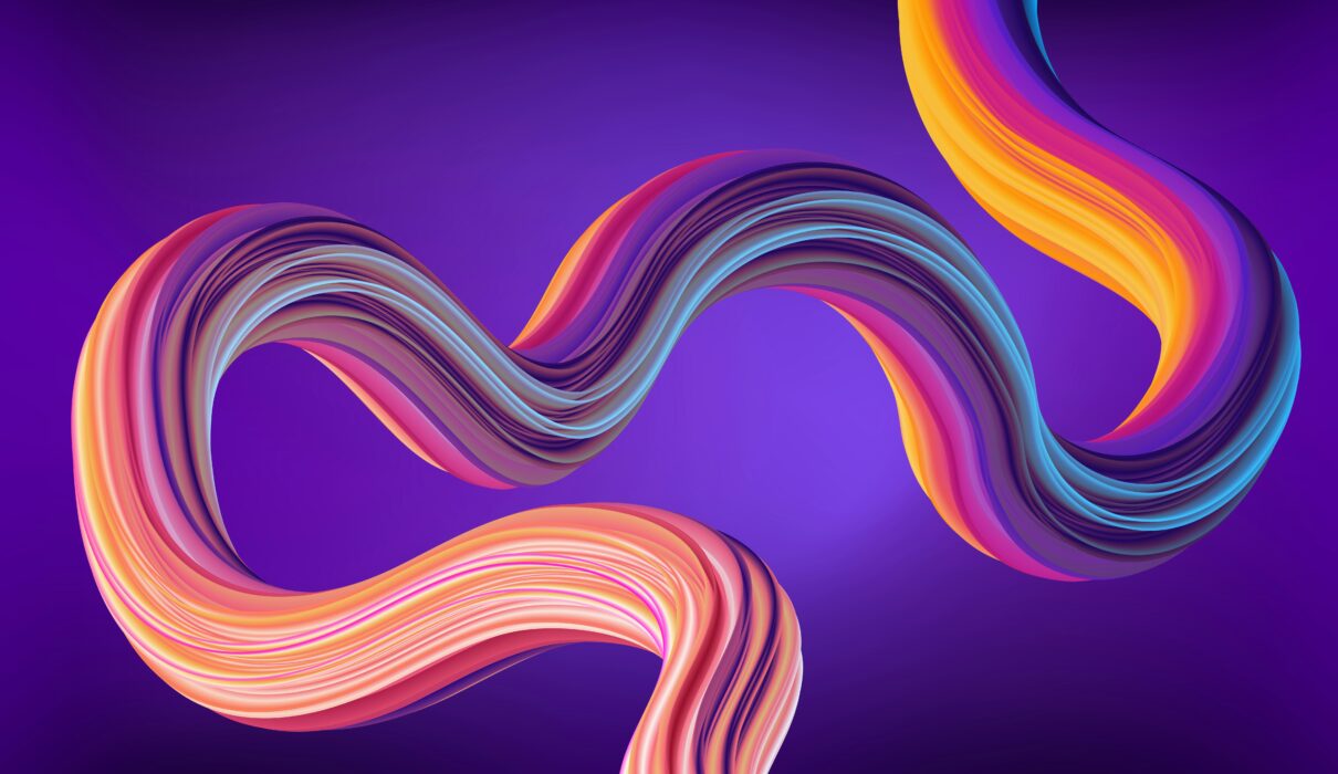 a colorful abstract background with wavy lines