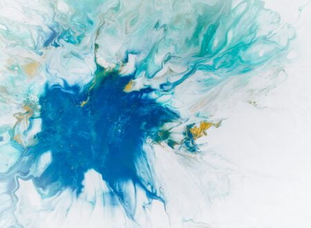 blue paint splash