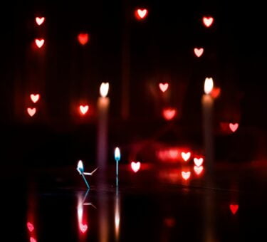 heart bokeh light