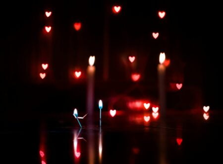 heart bokeh light