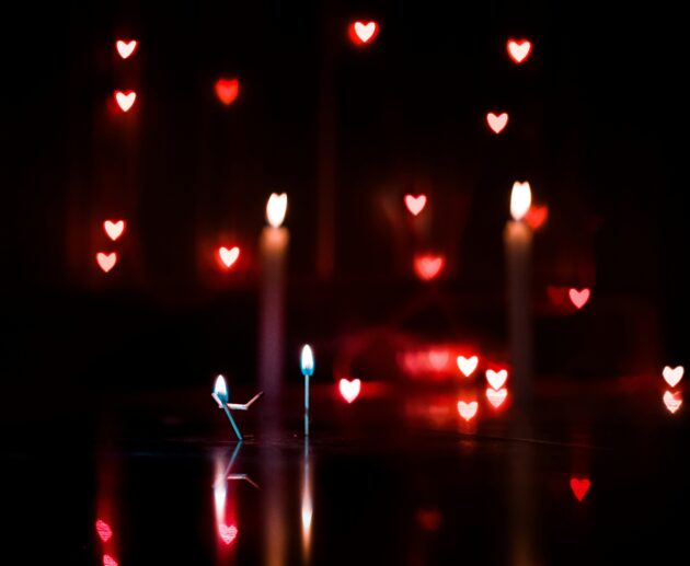 heart bokeh light