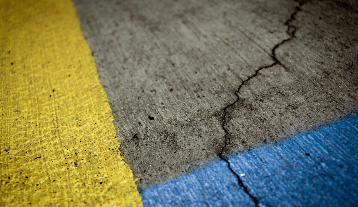 grey and yellow concrete pavement